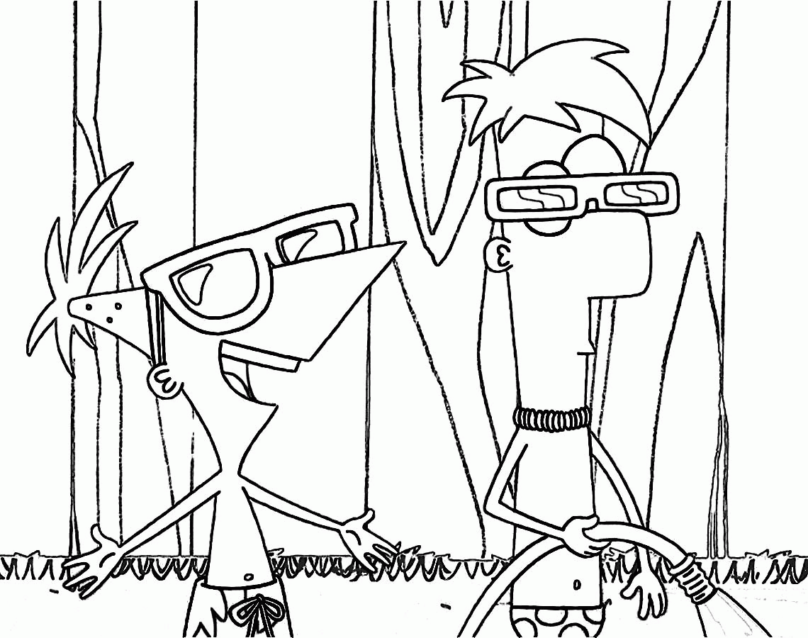 Fineasz i Ferb kolorowanki